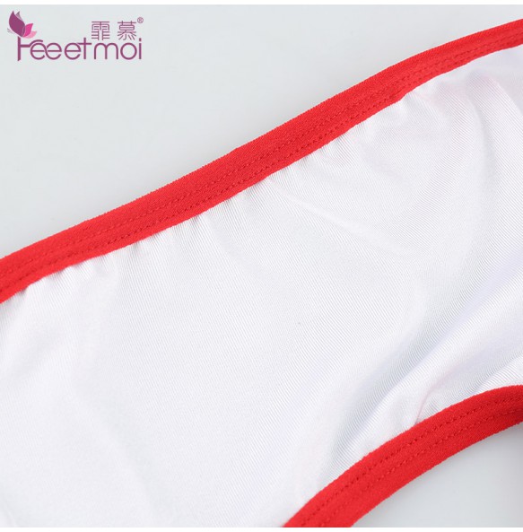 FEE ET MOI Sexy Couple Seethrough Underwear (White - Red)